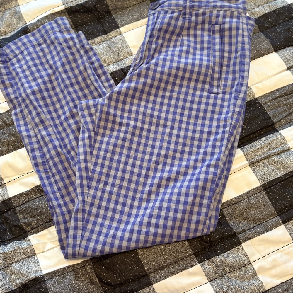 Blue Checkered Pants